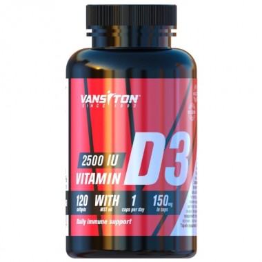 Витамин D для спорта Vansiton Vitamin D3 2500 IU 120 Caps