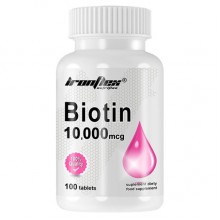 Витамин B для спорта IronFlex Biotin 10000 mcg 100 Tabs Витамин B для спорта IronFlex Biotin 10000 mcg 100 Tabs