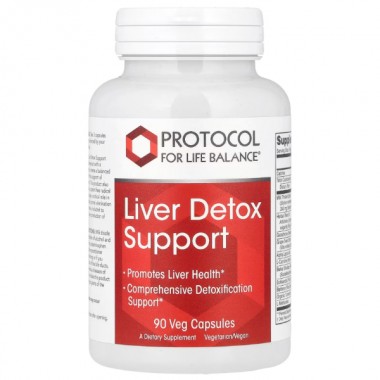 Комплекс для профилактики работы печени Protocol for Life Balance Liver Detox Support 90 Veg Caps