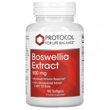 Экстракт босвеллии Protocol for Life Balance Boswellia Extract 500 mg 90 Softgels