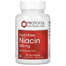 Ниацин Protocol for Life Balance Flush Free Niacin 500 mg 90 Veg Caps Ниацин Protocol for Life Balance Flush Free Niacin 500 mg 90 Veg Caps