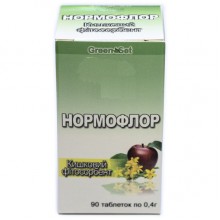 Улучшение работы кишечника GreenSet Нормофлор - Кишечный фитосорбент 90 таблеток