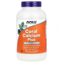 Микроэлемент Кальций NOW Foods Coral Calcium Plus 250 Veg Caps