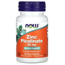 Микроэлемент Цинк NOW Foods Zinc Picolinate 50 mg 30 Veg Caps