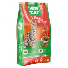 Wise Cat Veal with poultry - Телятина с домашней птицей (33/13)10кг
