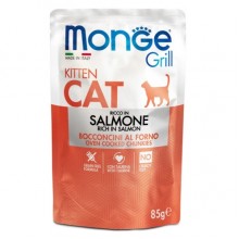 Влажный корм для котов Monge Cat GRILL Wet Kitten лосось 0,085 Кг