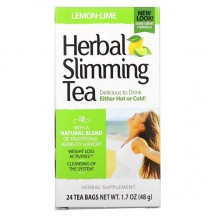 Заменитель питания 21st Century Herbal Slimming Tea Caffeine Free 24 Tea Bags Lemon Lime
