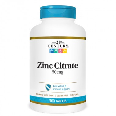 Микроэлемент Цинк 21st Century Zinc Citrate 50 mg 360 Tabs
