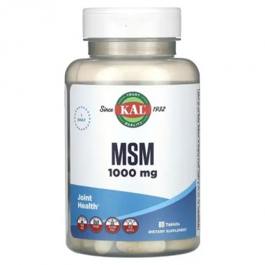 Комплекс для суставов KAL MSM 1000 mg 80 Tabs