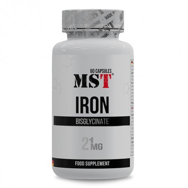 Микроэлемент Железо для спорта MST Nutrition Iron Bisglycinate 60 Caps