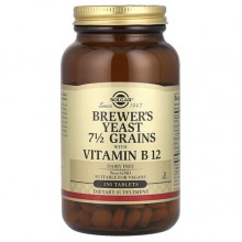 Пивные дрожжи Solgar Brewer's Yeast, 7 1/2 Grains with Vitamin B12 250 Tabs