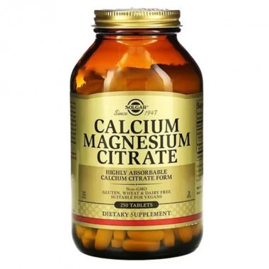Мультиминеральный комплекс Solgar Calcium Magnesium Citrate 250 Tabs