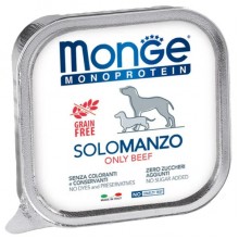 Влажный корм для собак Monge Dog Wet SOLO 100% говядина 150 г