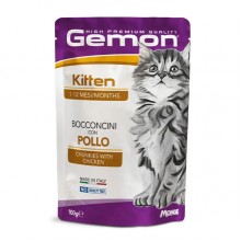 Влажный корм для котов Gemon Cat Wet Kitten курица 0,1 Кг
