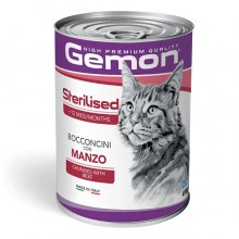 Влажный корм для котов Gemon Cat Wet Adult говядина 415 г