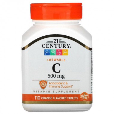 Витамин C 21st Century Vitamin C 500 mg 110 Chewable Tabs Orange