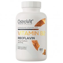 Витамин B для спорта OstroVit Vitamin B2 Riboflavin 60 Caps