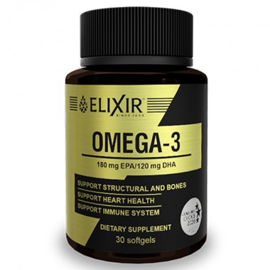 Омега 3 Elixir Omega-3 1000 mg 30 Softgels