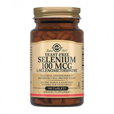 Селен Solgar Selenium, Yeast-Free 100 mcg 100 Tabs