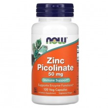 Микроэлемент Цинк NOW Foods Zinc Picolinate 50 mg 120 Caps NOW-01552