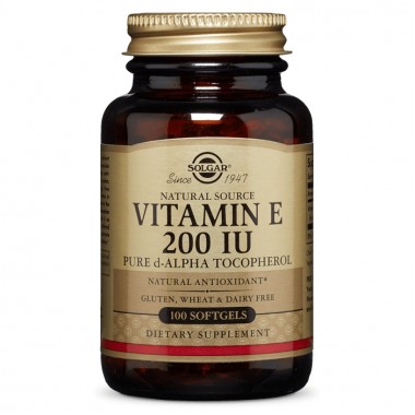 Витамин E Solgar Vitamin E 200 IU Mixed Tocopherols 100 Softgels