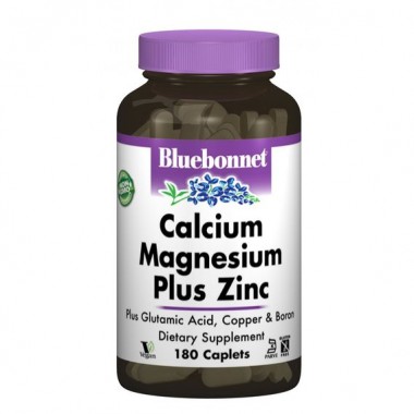 Мультиминеральный комплекс Bluebonnet Nutrition Calcium Magnesium plus Zinc 180 Caplets