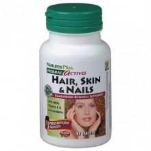 Комплекс для кожи, волос, ногтей Nature's Plus Herbal Actives, Hair, Skin & Nails 60 Tabs