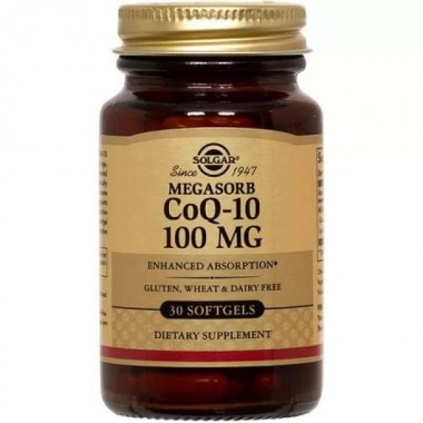 Коэнзим Solgar Megasorb CoQ-10 100 mg 30 Softgels