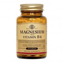 Микроэлемент Магний Solgar Magnesium with Vitamin B6 100 Tabs
