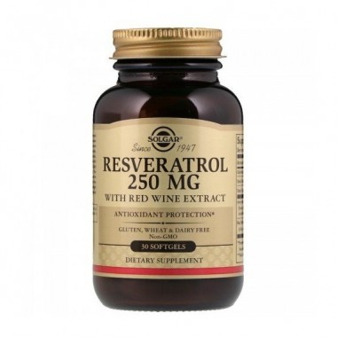 Ресвератрол Solgar Resveratrol 250 mg 30 Softgels