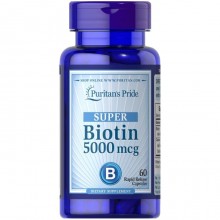Биотин Puritan's Pride Biotin 5000 mcg 60 Caps