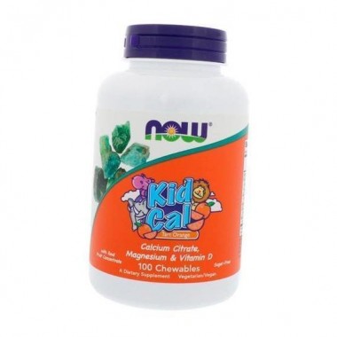 Витаминно-минеральный комплекс NOW Foods KID-CAL CHEWABLE CALCIUM 100 Chewables