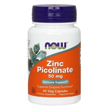 Микроэлемент Цинк NOW Foods Zinc Picolinate 50 mg 60 Caps