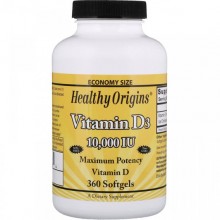 Витамин D Healthy Origins Vitamin D3 10000 IU 360 Softgels