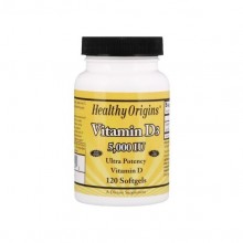 Витамин D Healthy Origins Vitamin D3, 5000 IU 120 Softgels