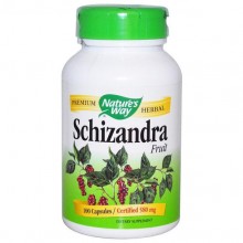 Комплекс для профилактики работы головного мозга Nature's Way Schizandra Fruit 580 mg 100 Caps Комплекс для профилактики работы головного мозга Nature's Way Schizandra Fruit 580 mg 100 Caps