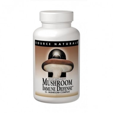 Грибной комплекс Source Naturals Mushroom Immune Defense, 16 Mushroom Complex 60 Tabs