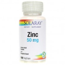 Микроэлемент Цинк Solaray Zinc 50 mg 100 Veg Caps Микроэлемент Цинк Solaray Zinc 50 mg 100 Veg Caps