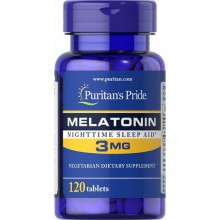 Мелатонин для сна Puritan's Pride Melatonin 3 mg 120 Tabs PTP-17903 Мелатонин для сна Puritan's Pride Melatonin 3 mg 120 Tabs PTP-17903