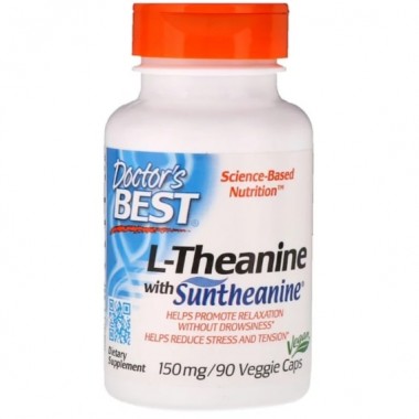 Теанин Doctor's Best Suntheanine L-Theanine 150 mg 90 Caps DRB-00197