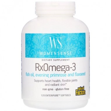 Омега 3 Natural Factors WomenSense RxOmega-3 120 Softgels NFS-04913
