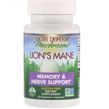 Комплекс для профилактики работы головного мозга Fungi Perfecti Lion's Mane Memory & Nerve Support 30 Caps FPI-03161 Комплекс для профилактики работы головного мозга Fungi Perfecti Lion's Mane Memory & Nerve Support 30 Caps FPI-03161