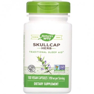 Комплекс для сна Nature's Way Scullcap Herb 425 mg 100 Veg Caps NWY-16900