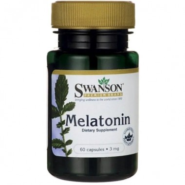 Мелатонин для сна Swanson Melatonin 3 mg 60 Caps SWA-01498