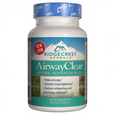 Комплекс для профилактики дыхательной системы RidgeCrest Herbals AirwayClear 60 Veg Caps RCH120