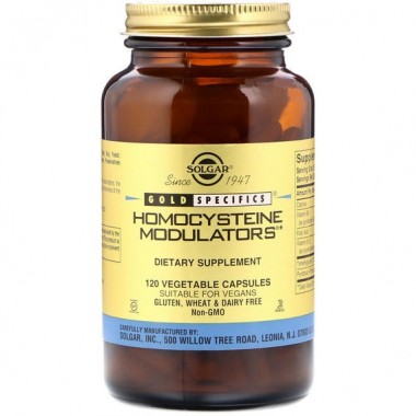 Глицин Solgar Gold Specifics, Homocysteine Modulators 120 Veg Caps SOL01411