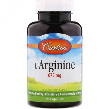 Аргинин Carlson Labs L-Arginine 675 mg 90 Caps CAR-06731 Аргинин Carlson Labs L-Arginine 675 mg 90 Caps CAR-06731