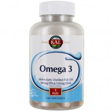 Омега 3 KAL Omega 3 Fish 180/120, 1000mg 120 Softgels CAL-84012