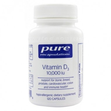 Витамин D Pure Encapsulations Vitamin D3 10000 UI 120 Caps PE-01195