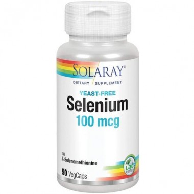 Селен Solaray Yeast-Free Selenium 100 mcg 90 Veg Caps SOR-04676